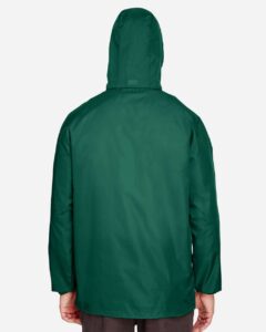 Team 365 TT73 Unisex Zone Protect Lightweight Jacket – Sport Forest (on model back)