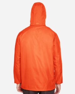 Team 365 TT73 Unisex Zone Protect Lightweight Jacket – Sport Orange (on model back)