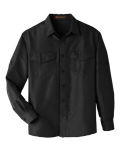 Harriton M580L Men’s Key West Performance Staff Shirt – Black