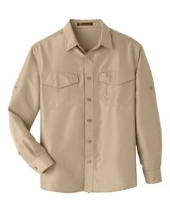 Harriton M580L Men’s Key West Performance Staff Shirt – Khaki