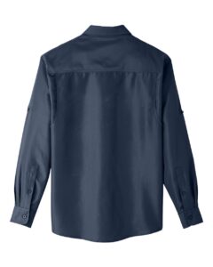 Harriton M580L Men’s Key West Performance Staff Shirt – Navy (back)