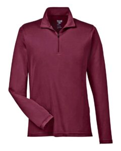 Team 365 TT31 Men’s Zone Performance Quarter-Zip Pullover – Sport Maroon