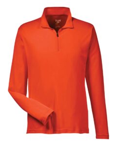 Team 365 TT31 Men’s Zone Performance Quarter-Zip Pullover – Sport Orange