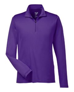 Team 365 TT31 Men’s Zone Performance Quarter-Zip Pullover – Sport Purple