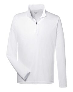 Team 365 TT31 Men’s Zone Performance Quarter-Zip Pullover – White