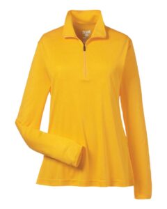 Team 365 TT31W Women’s Zone Performance Quarter-Zip Pullover – Sport Athletic Gold