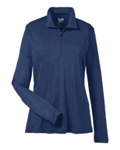 Team 365 TT31W Women’s Zone Performance Quarter-Zip Pullover – Sport Dark Navy