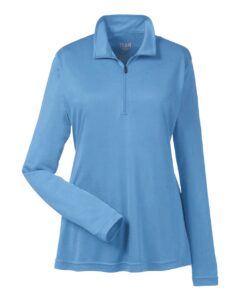 Team 365 TT31W Women’s Zone Performance Quarter-Zip Pullover – Sport Light Blue