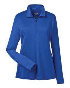 Team 365 TT31W Women’s Zone Performance Quarter-Zip Pullover – Sport Royal