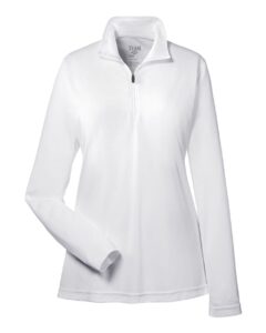 Team 365 TT31W Women’s Zone Performance Quarter-Zip Pullover – White