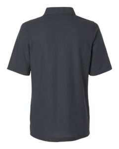Harriton M105W Women’s Maverick CVC Pique Polo – Dark Charcoal (back)