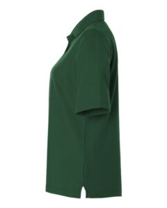 Harriton M105W Women’s Maverick CVC Pique Polo – Dark Green (side)
