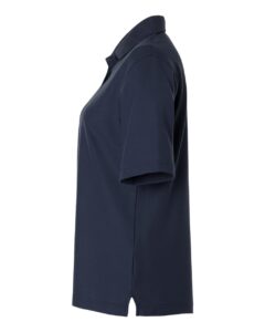 Harriton M105W Women’s Maverick CVC Pique Polo – Dark Navy (side)