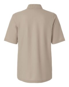 Harriton M105W Women’s Maverick CVC Pique Polo – Khaki (back)