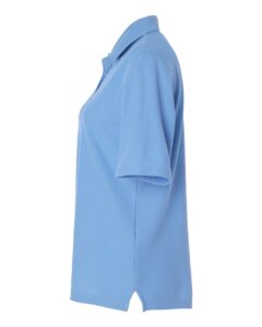 Harriton M105W Women’s Maverick CVC Pique Polo – Light College Blue (side)
