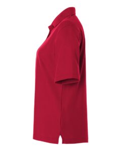 Harriton M105W Women’s Maverick CVC Pique Polo – Red (side)