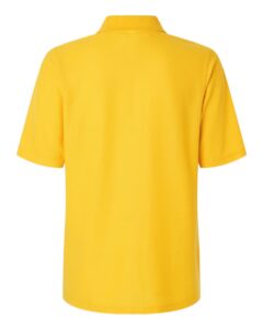 Harriton M105W Women’s Maverick CVC Pique Polo – Sunray Yellow (back)