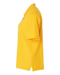 Harriton M105W Women’s Maverick CVC Pique Polo – Sunray Yellow (side)