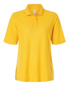 Harriton M105W Women’s Maverick CVC Pique Polo – Sunray Yellow