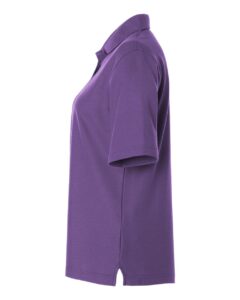 Harriton M105W Women’s Maverick CVC Pique Polo – Team Purple (side)