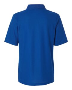 Harriton M105W Women’s Maverick CVC Pique Polo – True Royal (back)