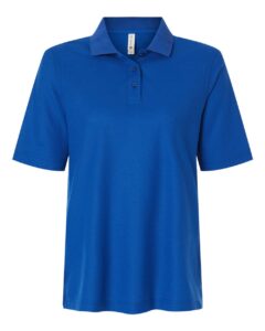 Harriton M105W Women’s Maverick CVC Pique Polo – True Royal
