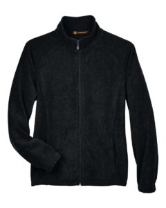 Harriton M990W Women’s Full-Zip Fleece – Black