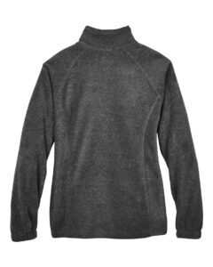 Harriton M990W Women’s Full-Zip Fleece – Charcoal (back)