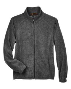 Harriton M990W Women’s Full-Zip Fleece – Charcoal