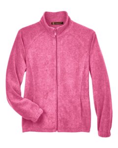 Harriton M990W Women’s Full-Zip Fleece – Charity Pink