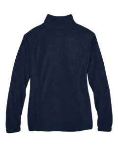 Harriton M990W Women’s Full-Zip Fleece – Navy (back)