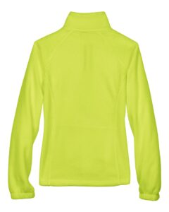 Harriton M990W Women’s Full-Zip Fleece – Safety Yellow (back)