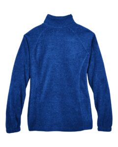 Harriton M990W Women’s Full-Zip Fleece – True Royal (back)