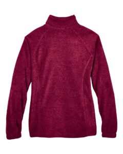 Harriton M990W Women’s Full-Zip Fleece – Wine (back)