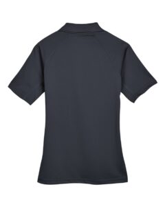 Harriton M211W Women’s Advantage Tactical Polo – Dark Charcoal (back)