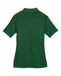Harriton M211W Women’s Advantage Tactical Polo – Dark Green (back)