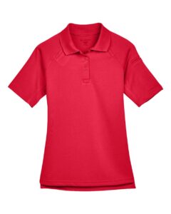 Harriton M211W Women’s Advantage Tactical Polo – Red