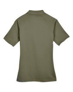 Harriton M211W Women’s Advantage Tactical Polo – Tactical Green (back)
