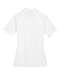 Harriton M211W Women’s Advantage Tactical Polo – White (back)