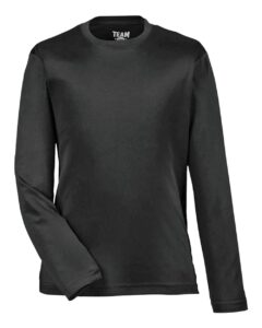 Team 365 TT11YL Youth Zone Performance Long Sleeve T-Shirt – Black