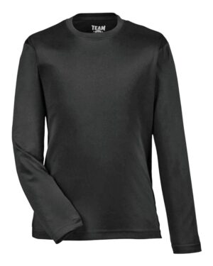 Team 365 TT11YL Youth Zone Performance Long Sleeve T-Shirt – Black