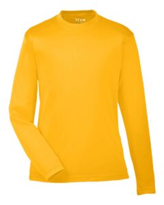 Team 365 TT11YL Youth Zone Performance Long Sleeve T-Shirt – Sport Athletic Gold