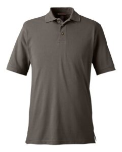 Harriton M200 Men’s Pique Polo – Charcoal