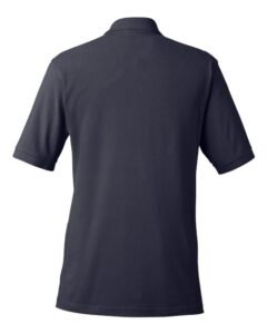 Harriton M200 Men’s Pique Polo – Navy (back)