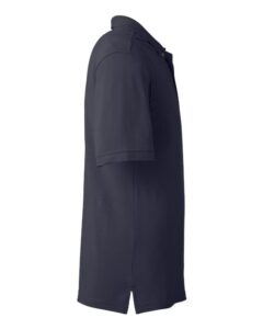 Harriton M200 Men’s Pique Polo – Navy (side)