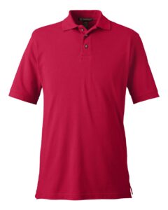 Harriton M200 Men’s Pique Polo – Red