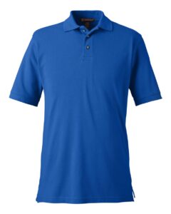 Harriton M200 Men’s Pique Polo – True Royal