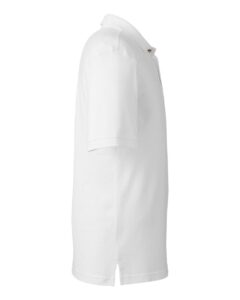 Harriton M200 Men’s Pique Polo – White (side)