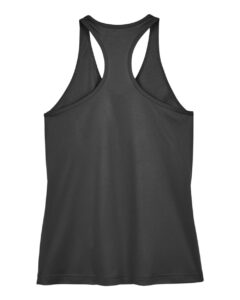 Team 365 TT11WRC Women’s Zone Performance Racerback Tank – Black (back)