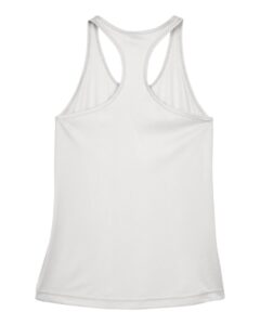 Team 365 TT11WRC Women’s Zone Performance Racerback Tank – Sport Silver (back)
